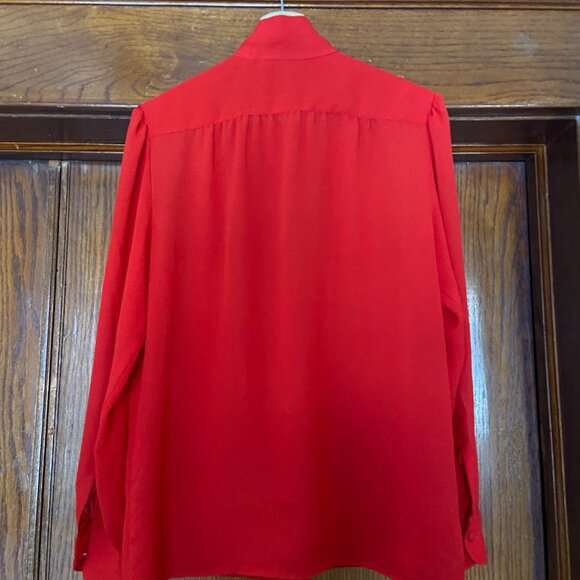 Red Vintage Blouse (Size 12) - Picture 3 of 5